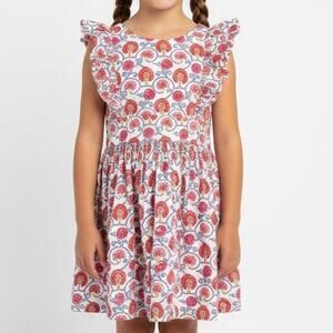 Roller Rabbit Floral A-line Mini Dress Girls Size 4
